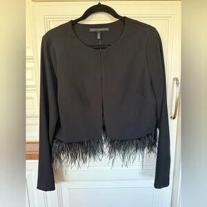 Banana Republic Feathered Jet Black Bolaro